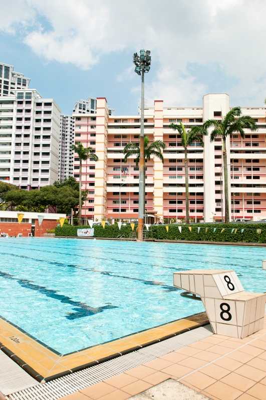Archive portrait view of lap lanes at the former Ang Mo Kio complex